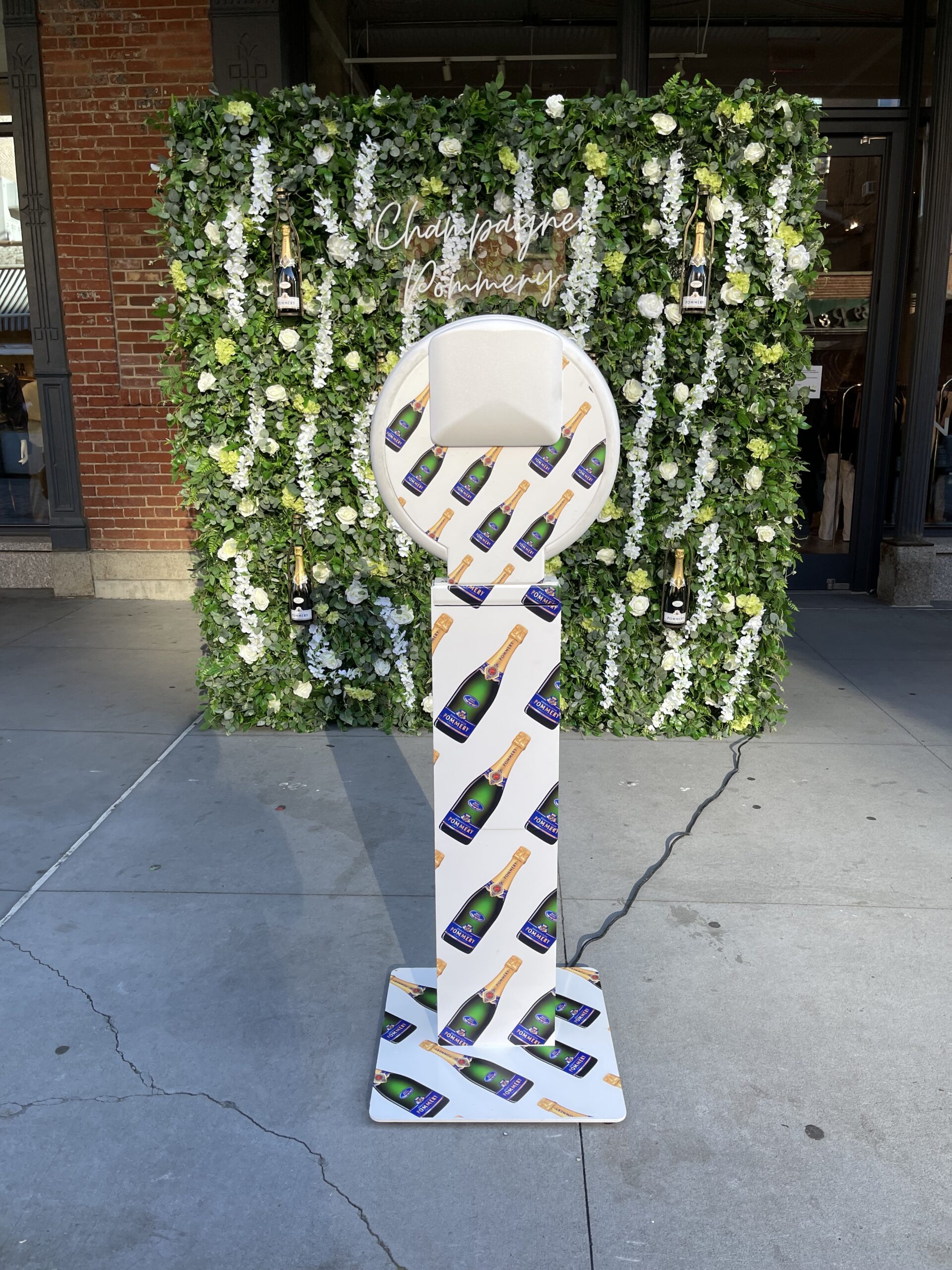 Champagne wall styled for a wedding at a New York venue — photo 1