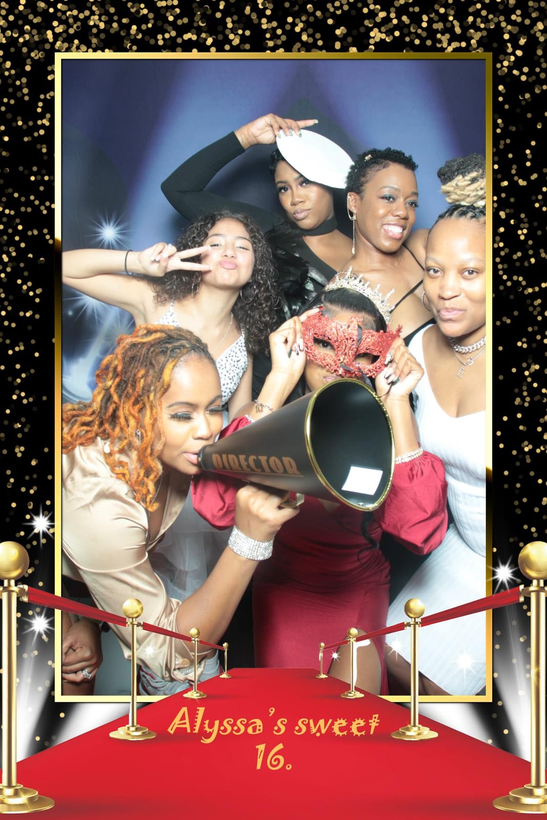 Guests celebrating at Alyssa's Sweet 16