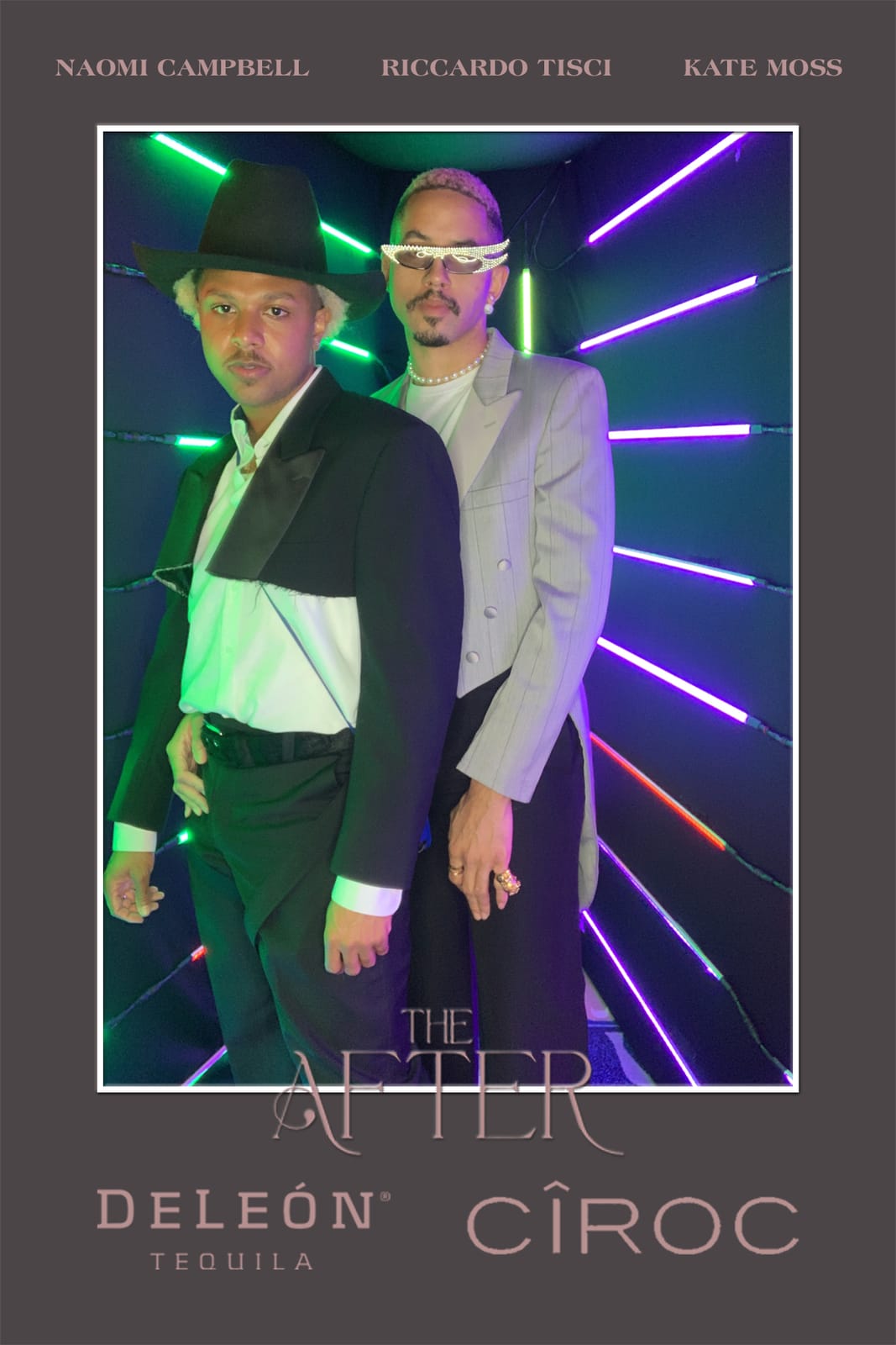 Guest at THE AFTER neon tunnel photo booth