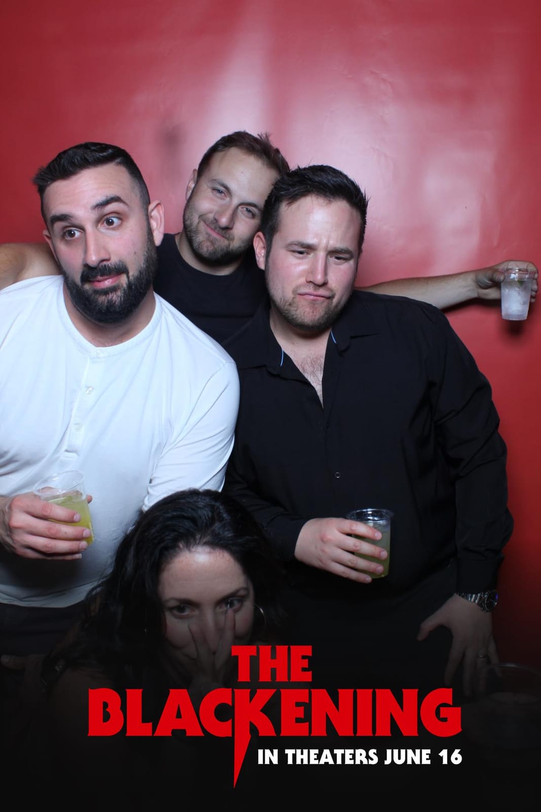 Guests posing together at The Blackening premiere in New York