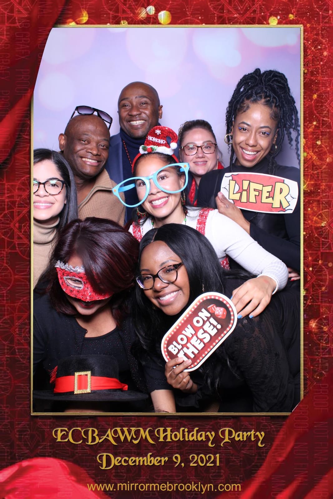 Guests at the ECBAWM Holiday Party December 2021