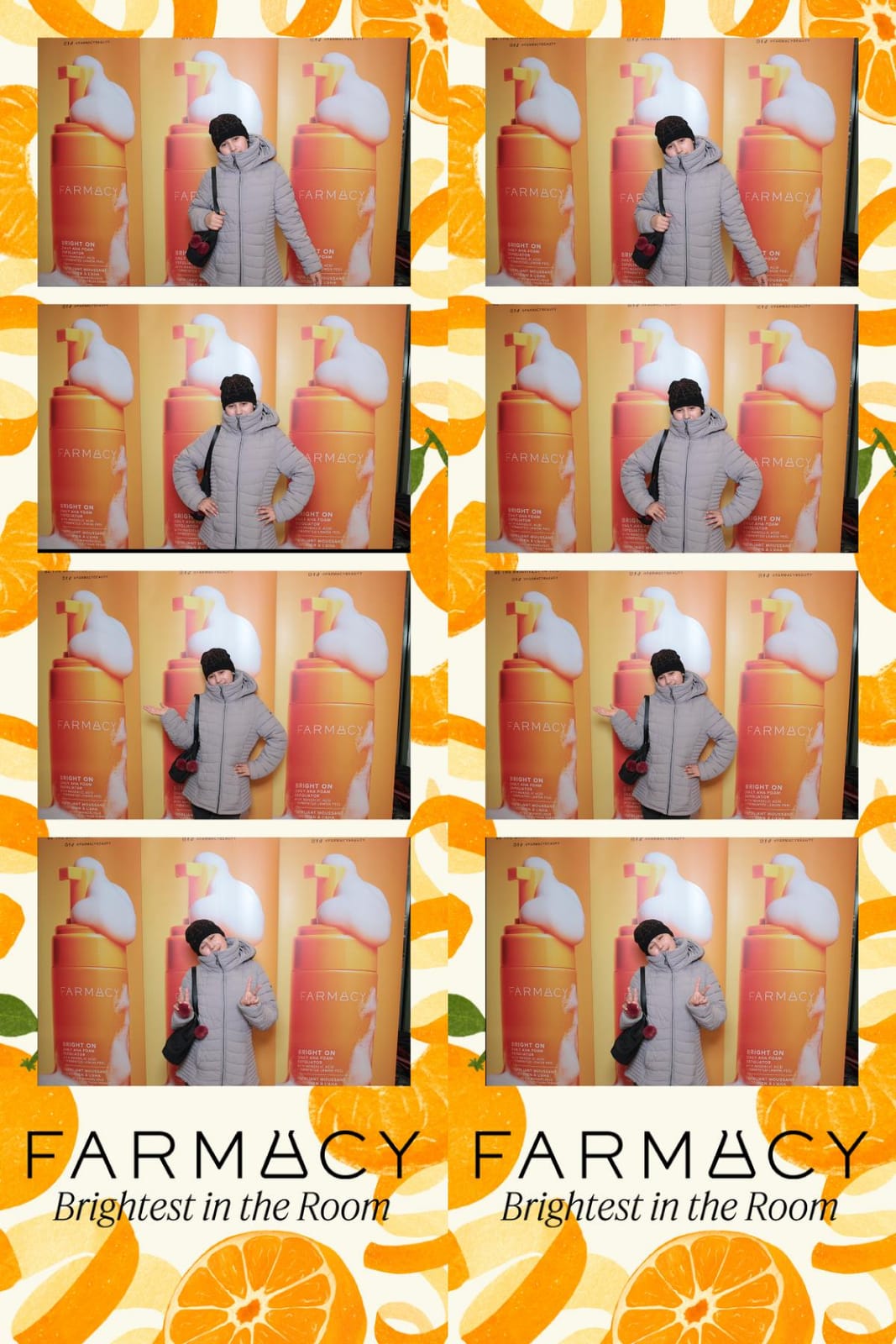 Four-shot Farmacy Beauty strip from the brand activation