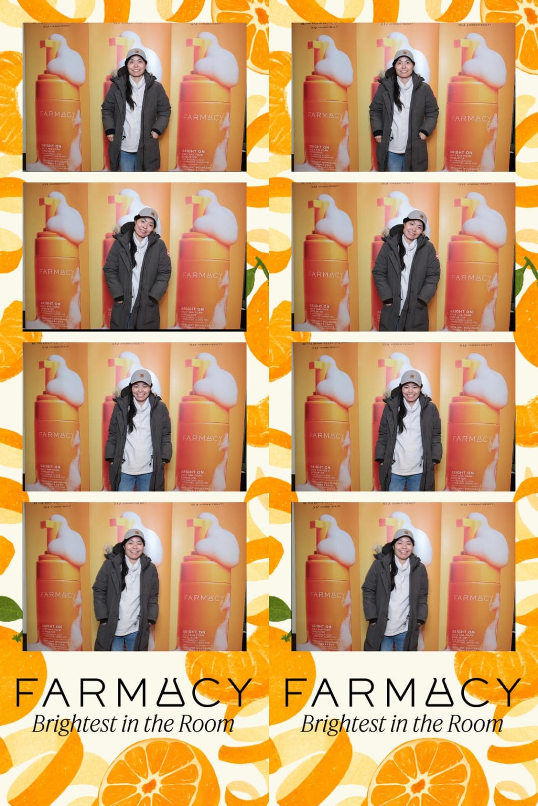 Guests on a Farmacy Beauty Brightest in the Room photo strip