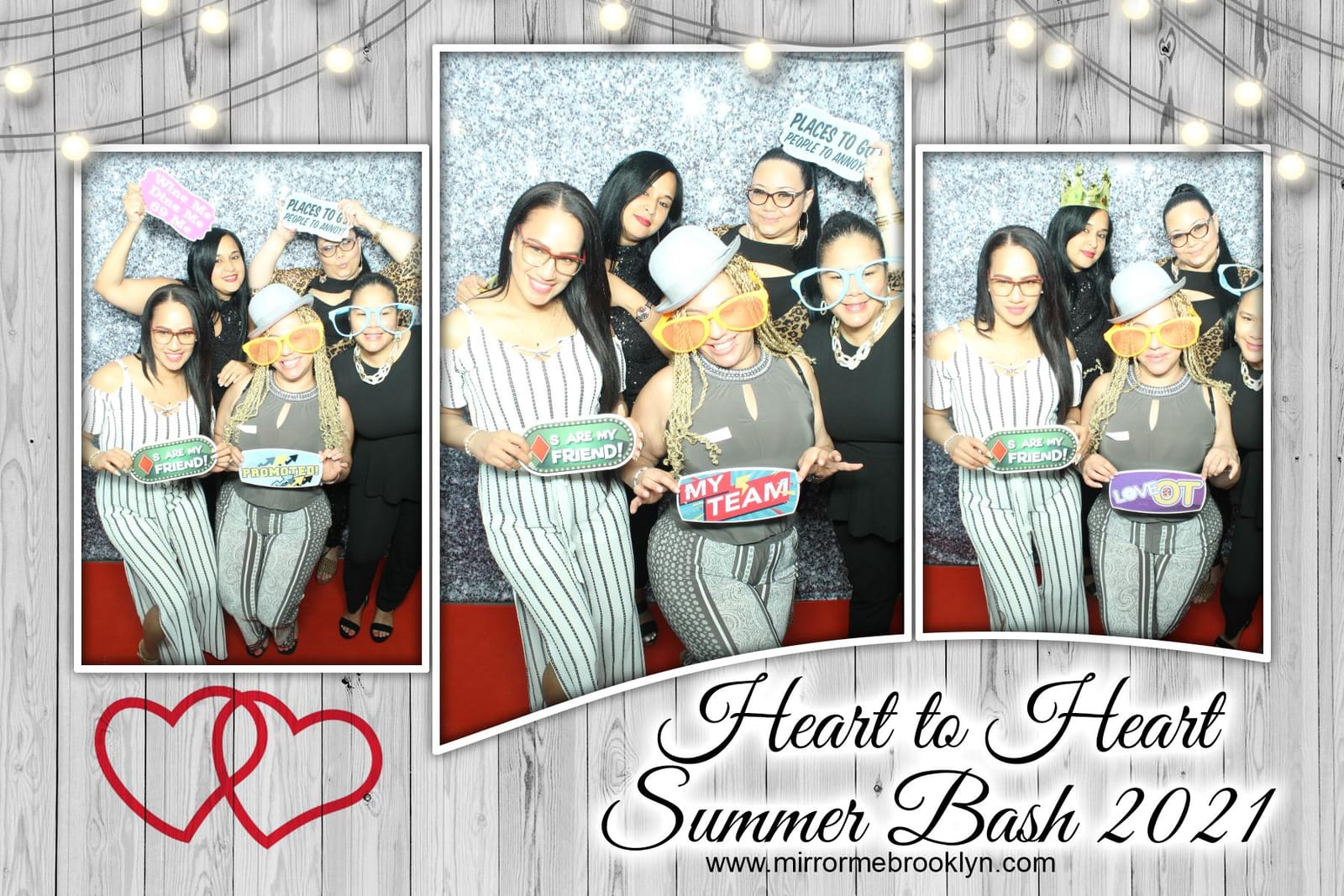 Friends at the Heart to Heart Summer Bash booth