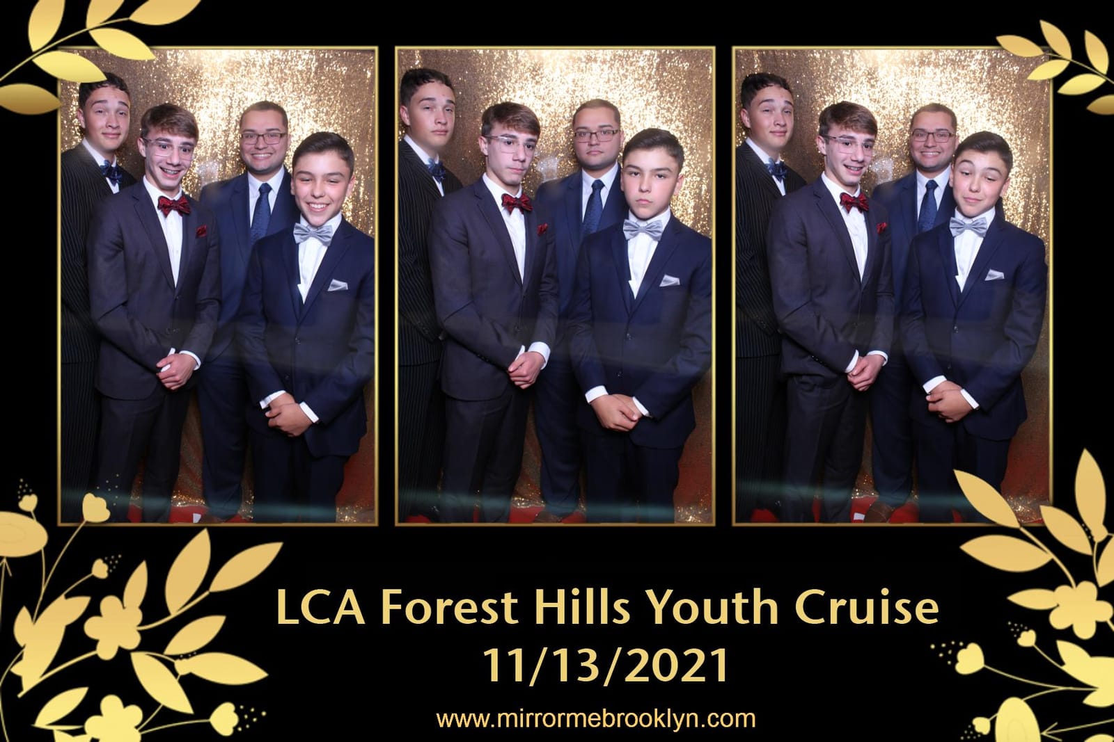Guests at the LCA Forest Hills Youth Cruise photo booth