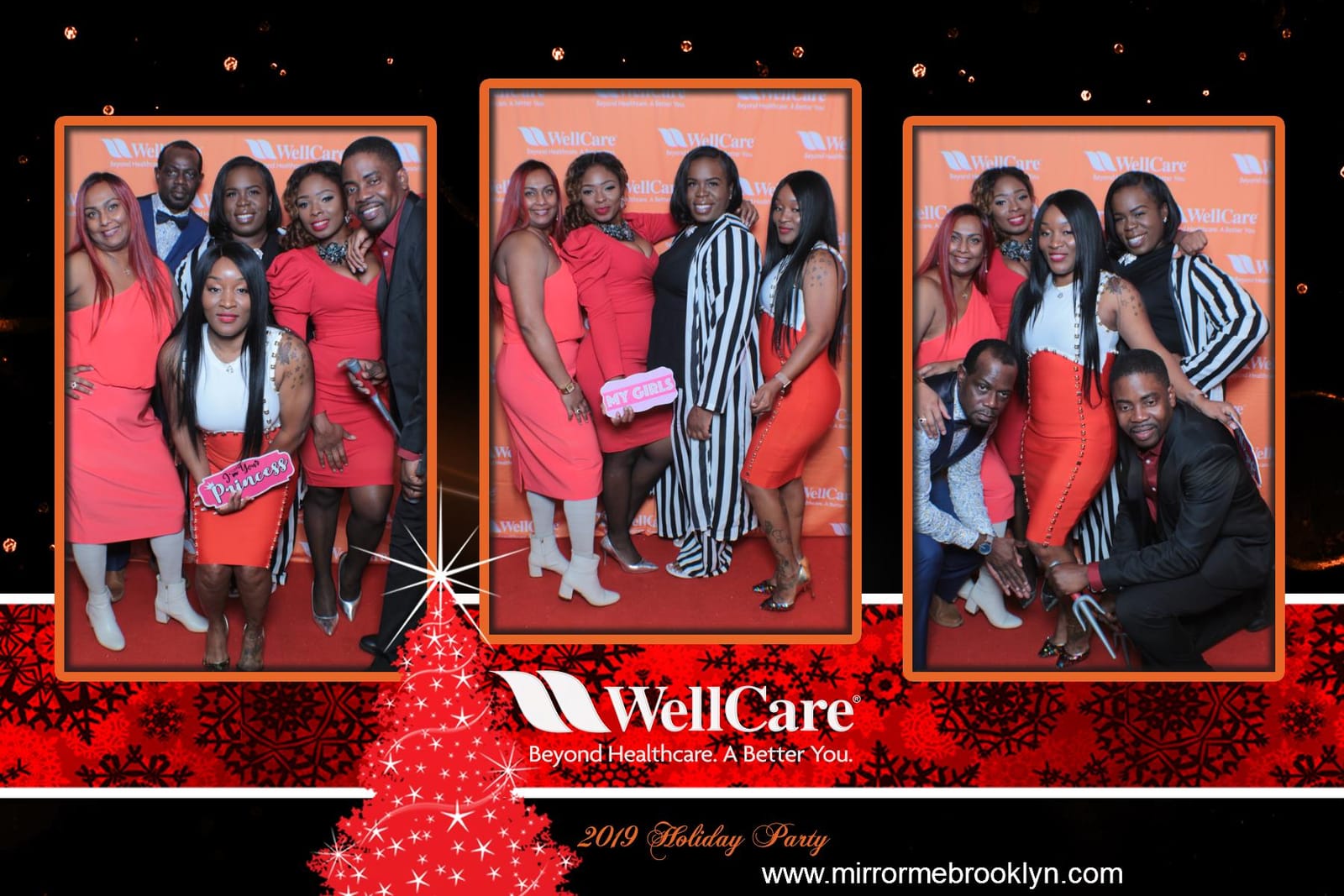 Guests celebrating at the WellCare Holiday Party 2019