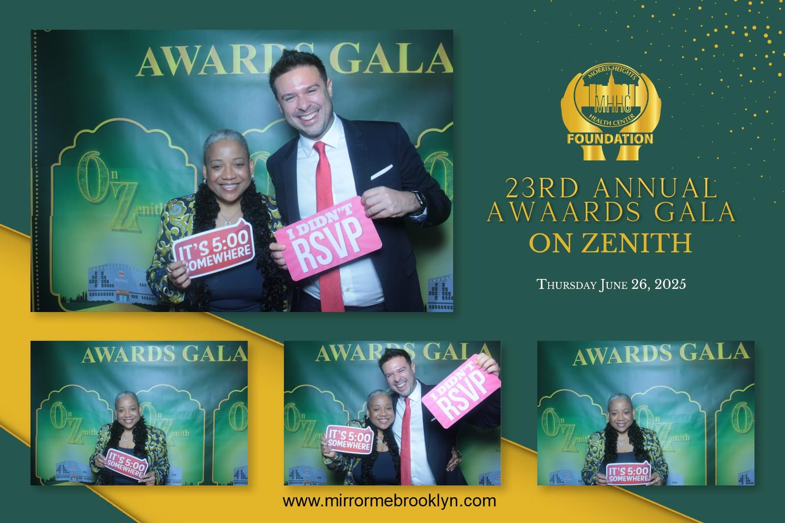 Guests posing at the 23rd Annual Awards Gala on Zenith