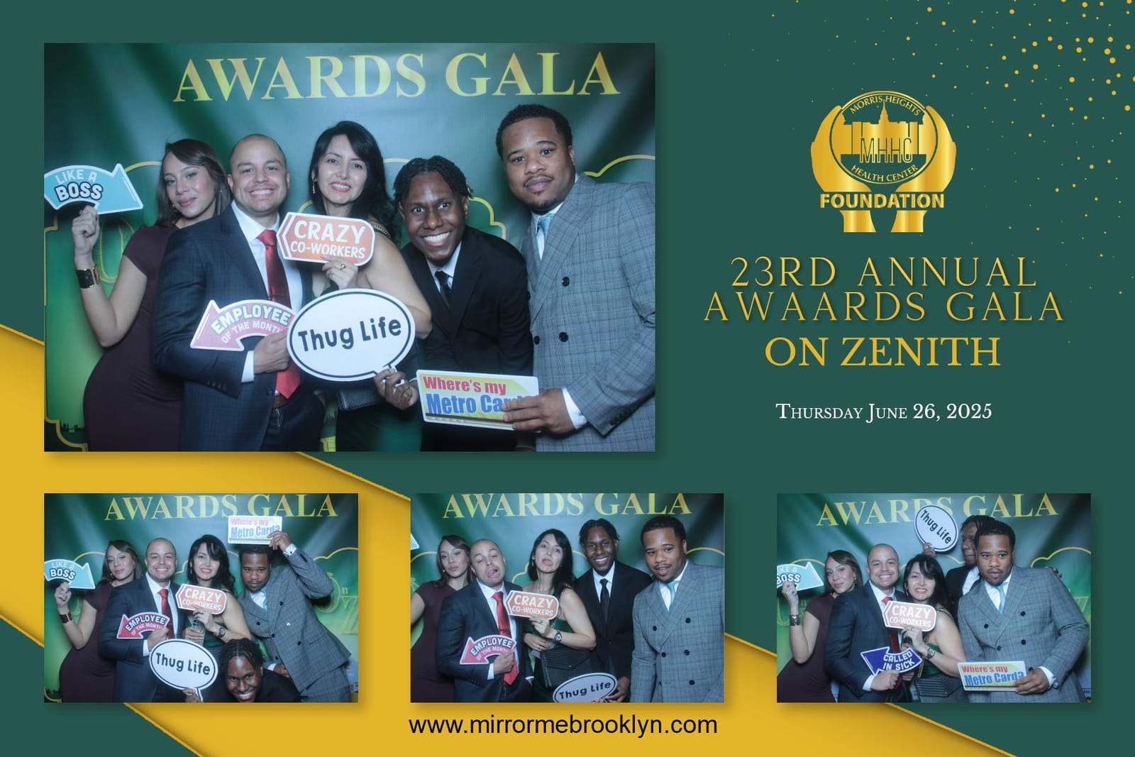 Guests at the 23rd Annual Awards Gala photo booth