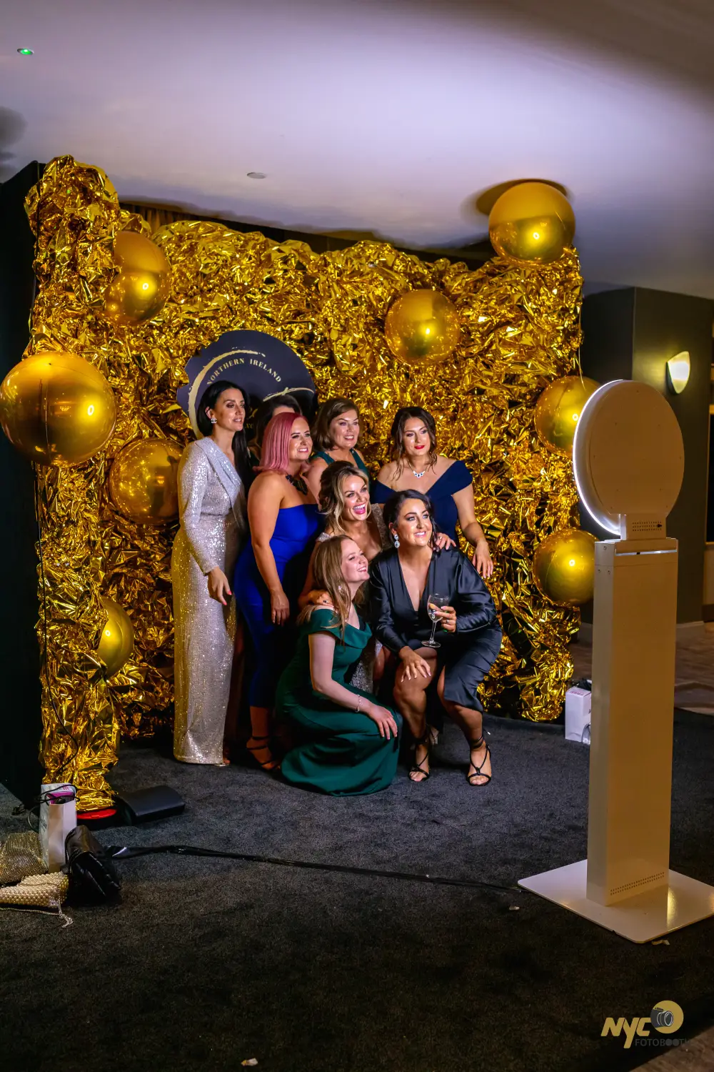Guests posing at the magazine photo booth at a New York event — photo 1