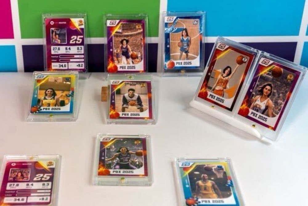 Custom sports-card style prints from a branded photo activation